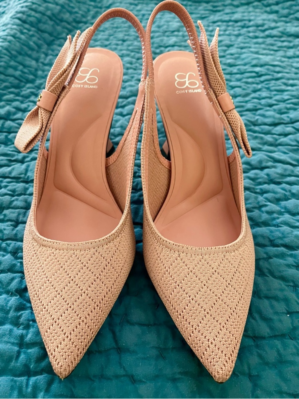 Cosy Island Women's Pointed Slingback Heels